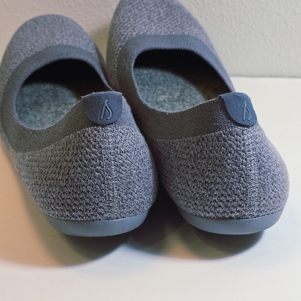 Allbirds Tree breezer knit ballet flats gray everyday slip-on size 10.5 - Picture 8 of 13